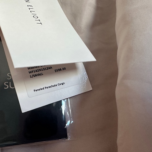 $598 John Elliott Women's US Small Relaxed Cargo Work Pant in Washed Orchid S - Picture 8 of 15